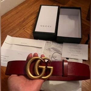 Gucci Marmont wide belt